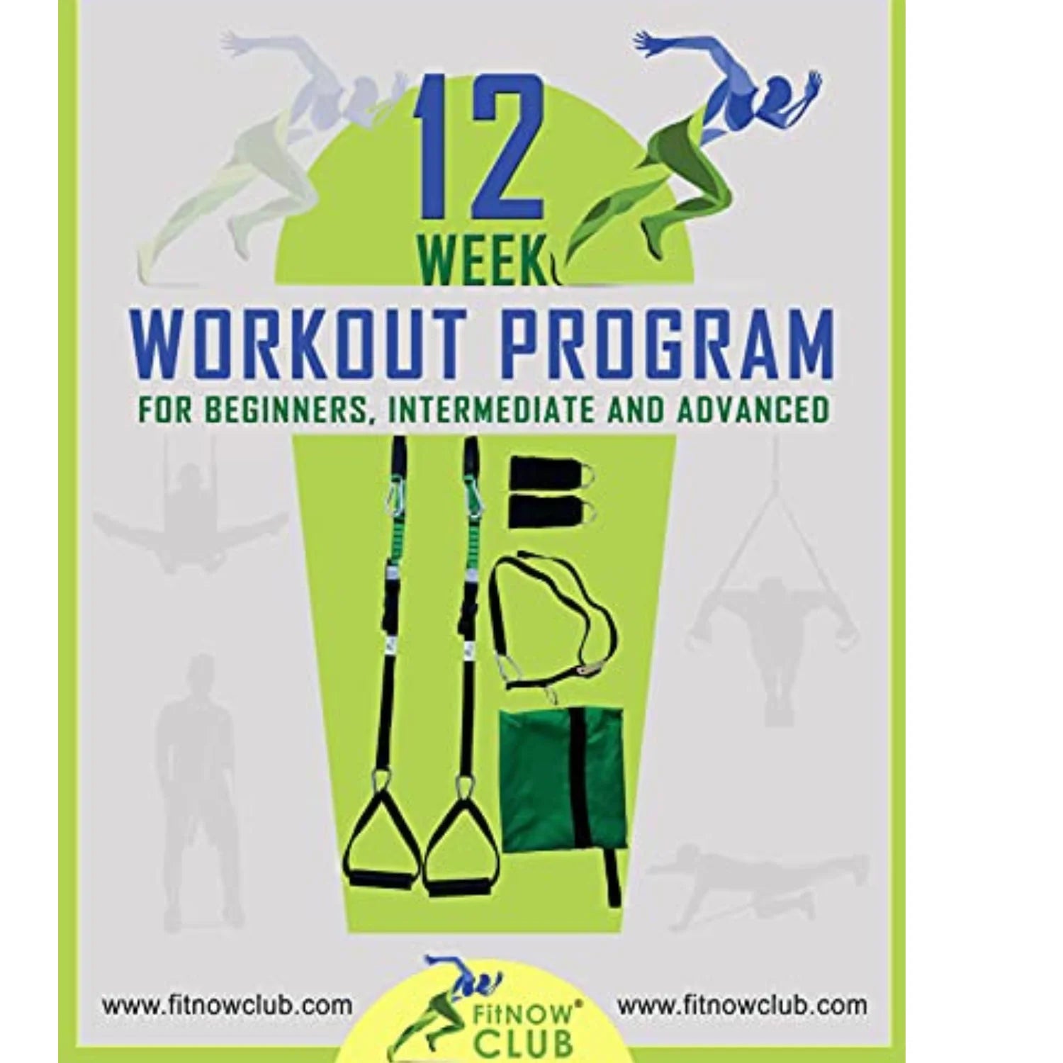 Bodyweight Resistance Suspension Training Set for Full Body Workout with 12-Week Workout Program Included